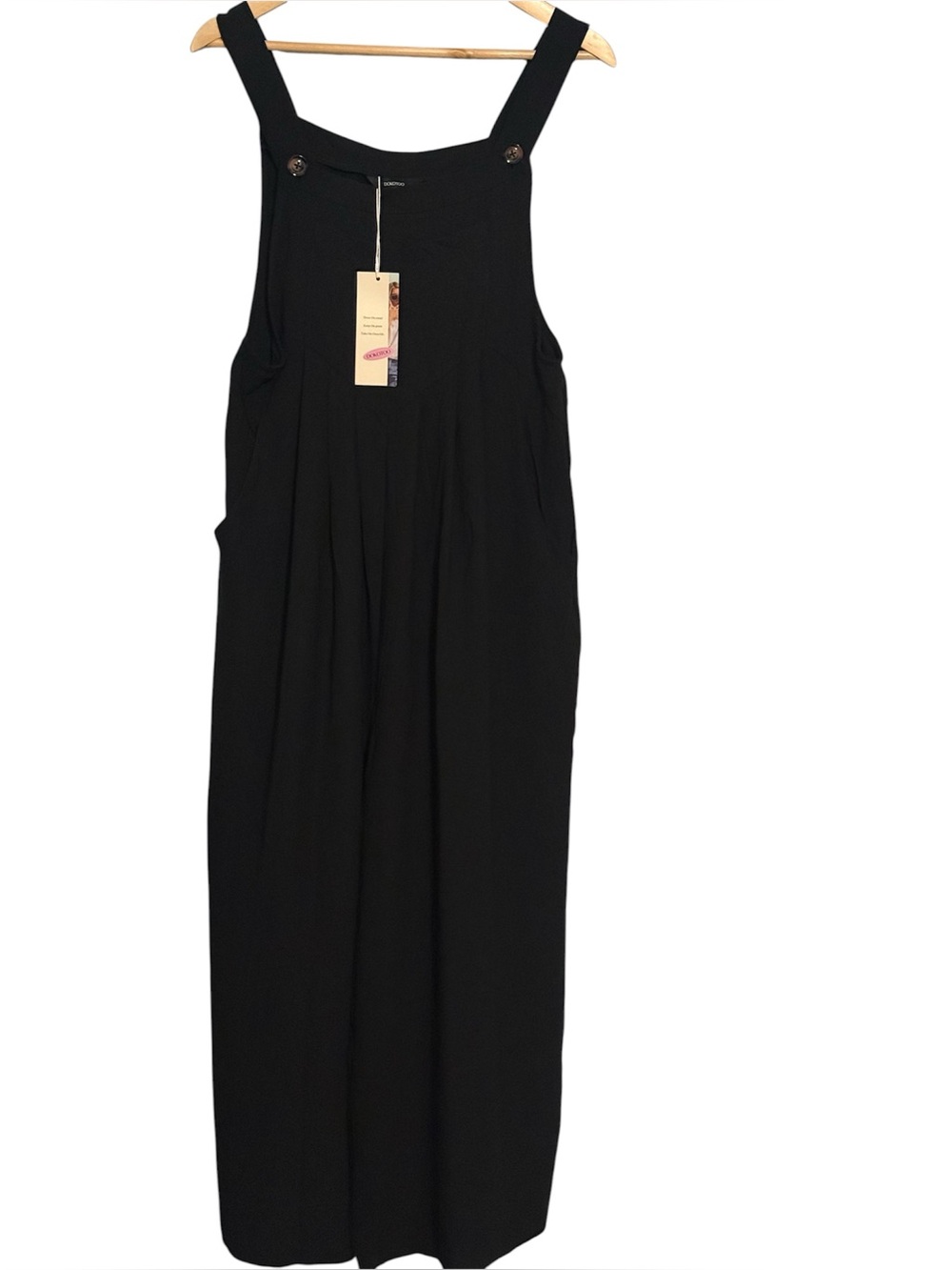 NWT-Women’s pants jumpsuit Sz L black